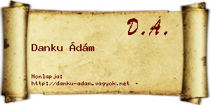 Danku Ádám névjegykártya